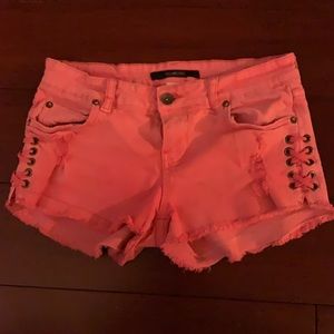 Billabong lite hearted denim shorts